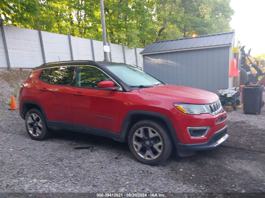 2018 Jeep Compass Limited 4X4 VIN: 3C4NJDCB2JT396153 Lot: 39412621