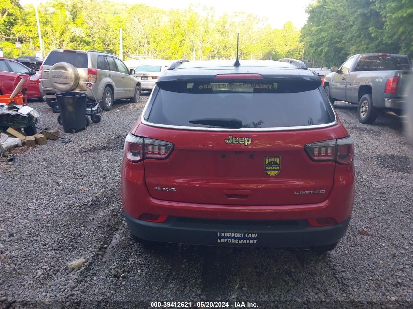 2018 Jeep Compass Limited 4X4 VIN: 3C4NJDCB2JT396153 Lot: 39412621