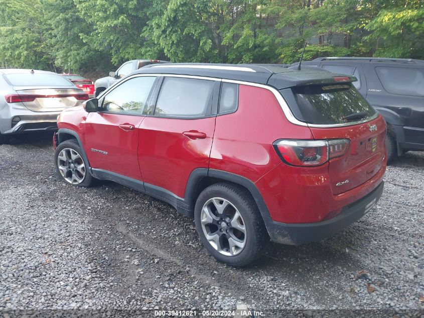 2018 Jeep Compass Limited 4X4 VIN: 3C4NJDCB2JT396153 Lot: 39412621