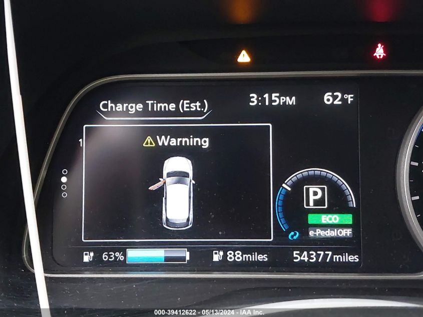 2019 Nissan Leaf S VIN: 1N4AZ1CP2KC300719 Lot: 39412622