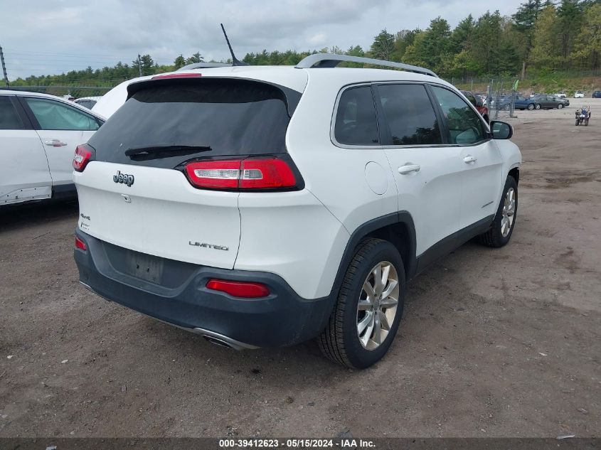 2015 Jeep Cherokee Limited VIN: 1C4PJMDS4FW758766 Lot: 39412623