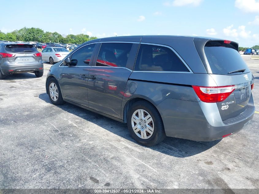 2013 Honda Odyssey Lx VIN: 5FNRL5H24DB019188 Lot: 39412637