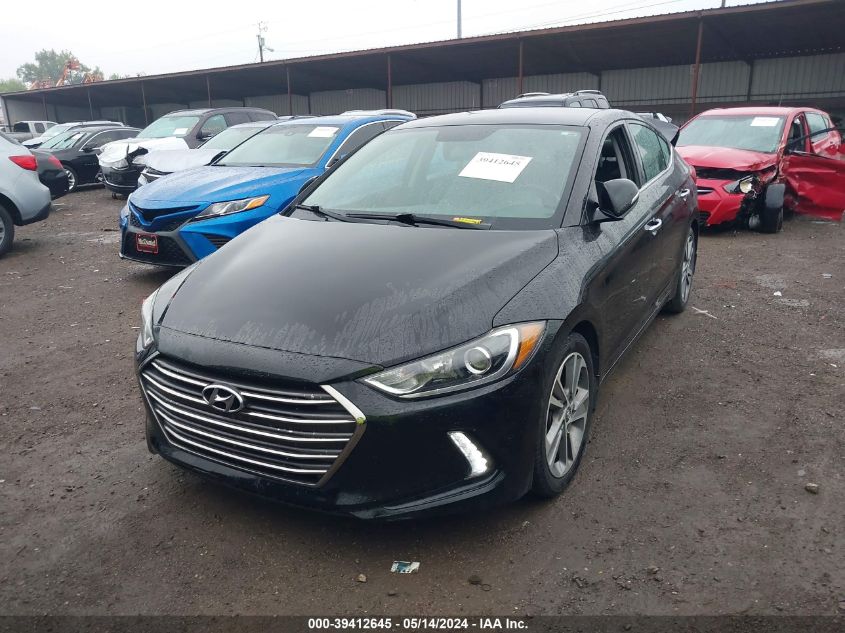 2017 Hyundai Elantra Limited VIN: KMHD84LF0HU288698 Lot: 39412645