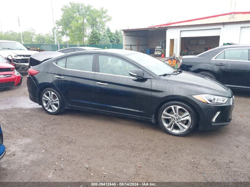 2017 Hyundai Elantra Limited VIN: KMHD84LF0HU288698 Lot: 39412645