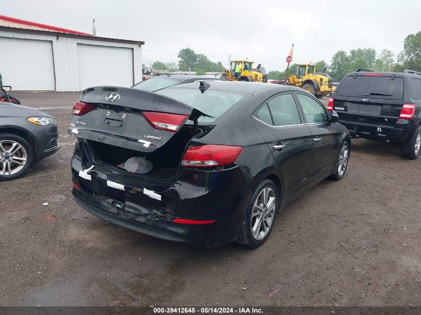 2017 Hyundai Elantra Limited VIN: KMHD84LF0HU288698 Lot: 39412645