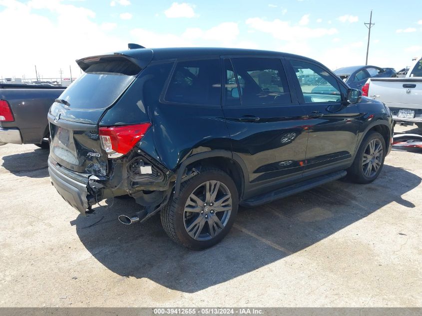 2020 Honda Passport Awd Ex-L VIN: 5FNYF8H59LB008880 Lot: 39412655