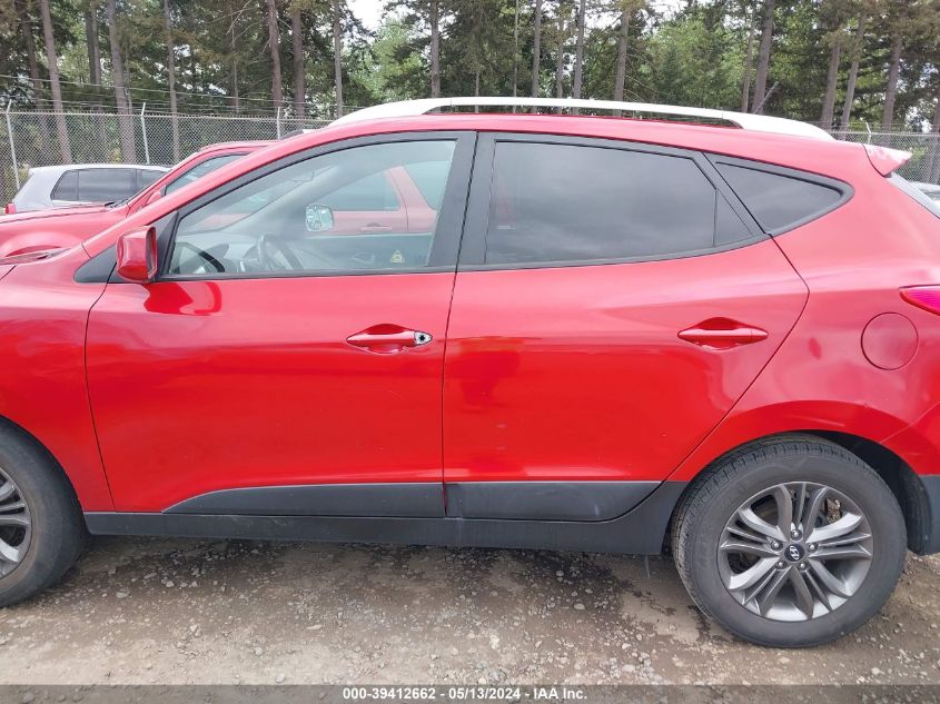2015 Hyundai Tucson Se VIN: KM8JU3AG3FU957726 Lot: 39412662