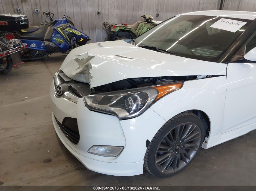 2013 Hyundai Veloster Mix VIN: KMHTC6AD0DU135319 Lot: 39412678