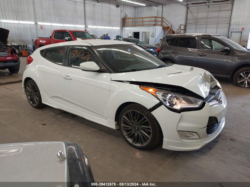 2013 Hyundai Veloster Mix VIN: KMHTC6AD0DU135319 Lot: 39412678