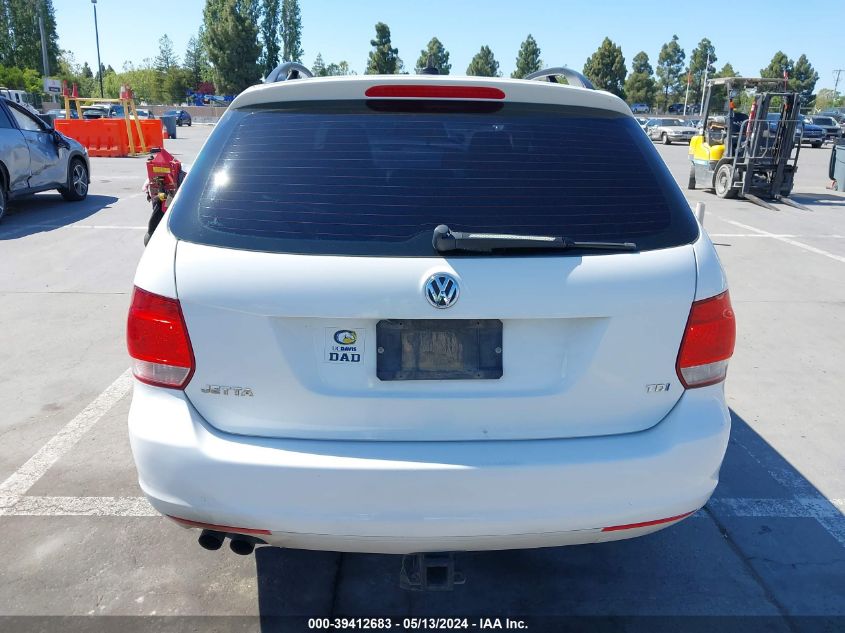 2011 Volkswagen Jetta Sportwagen 2.0L Tdi VIN: 3VWML7AJ9BM661967 Lot: 39412683