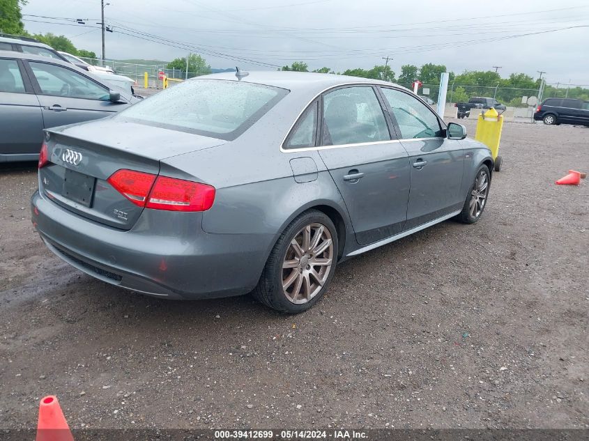 2012 Audi A4 2.0T Premium VIN: WAUFFAFL6CN004445 Lot: 39412699