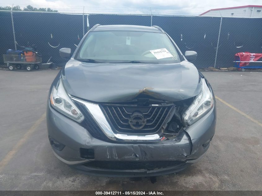 2016 Nissan Murano Sv VIN: 5N1AZ2MH1GN111381 Lot: 39412711