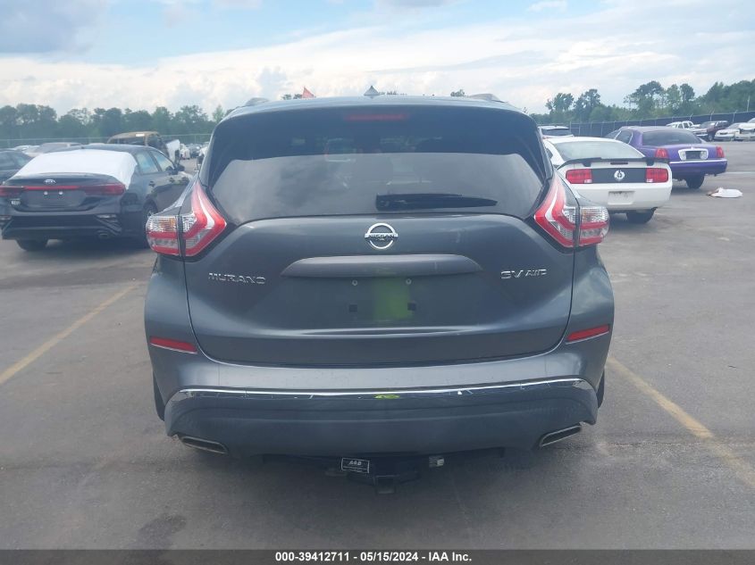 2016 Nissan Murano Sv VIN: 5N1AZ2MH1GN111381 Lot: 39412711