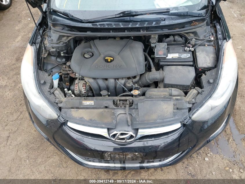 2012 Hyundai Elantra Gls VIN: 5NPDH4AE9CH126831 Lot: 39412749