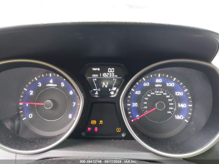 2012 Hyundai Elantra Gls VIN: 5NPDH4AE9CH126831 Lot: 39412749