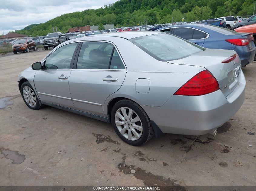 2007 Honda Accord 3.0 Se VIN: 1HGCM66427A100119 Lot: 39412755