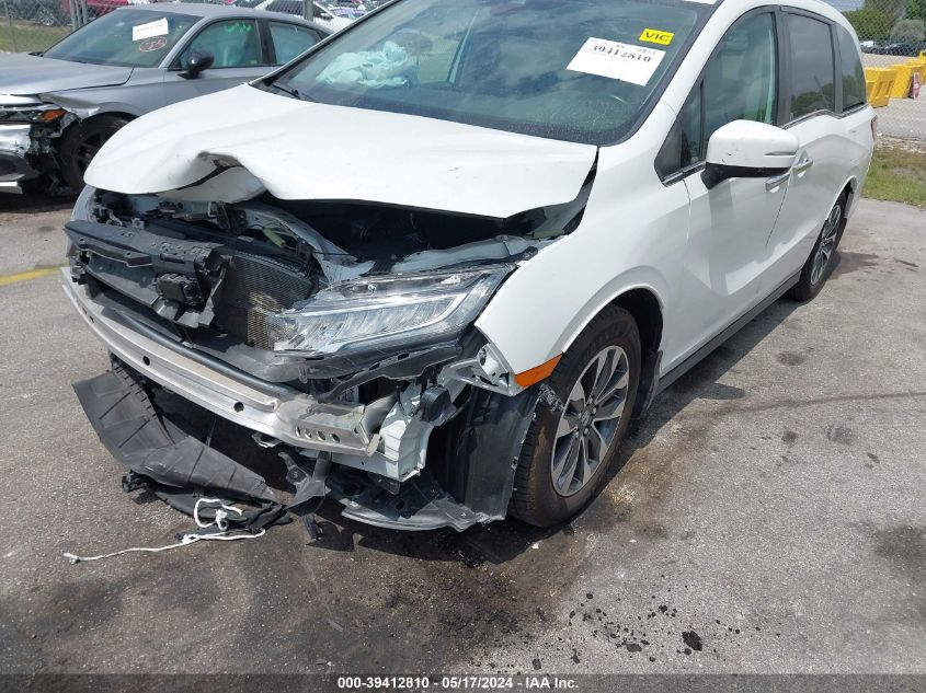 2021 Honda Odyssey Ex-L VIN: 5FNRL6H79MB026137 Lot: 39412810