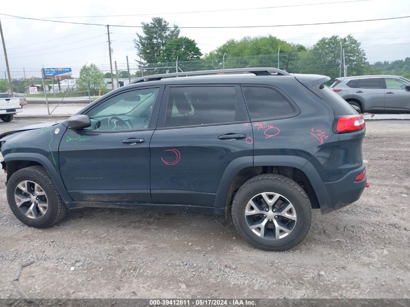 2018 Jeep Cherokee Trailhawk 4X4 VIN: 1C4PJMBX0JD571334 Lot: 39412811