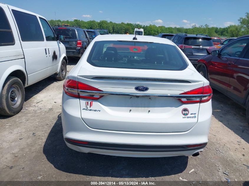 2018 FORD FUSION HYBRID SE - 3FA6P0LU6JR103435