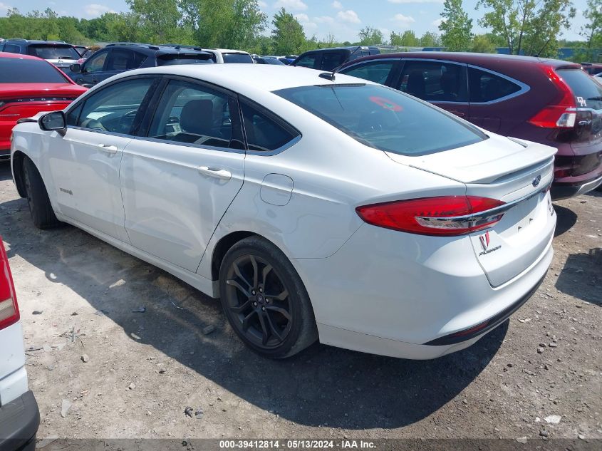2018 FORD FUSION HYBRID SE - 3FA6P0LU6JR103435