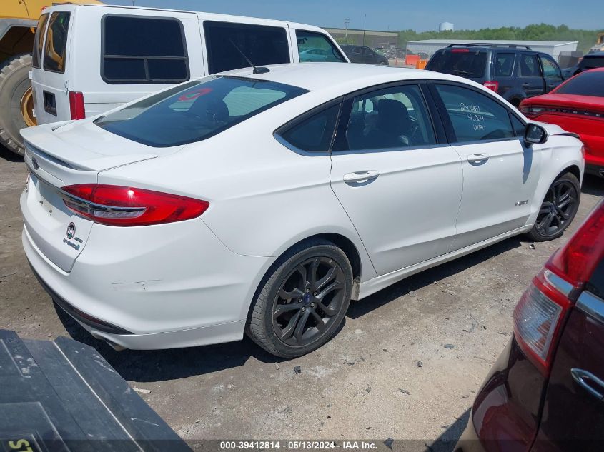 2018 FORD FUSION HYBRID SE - 3FA6P0LU6JR103435