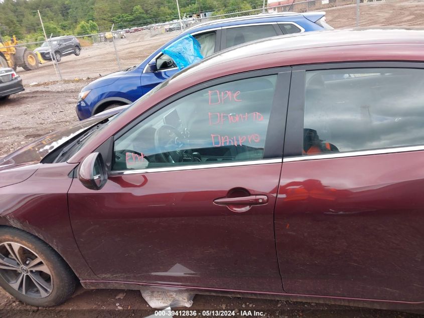 2022 Nissan Sentra Sv Xtronic Cvt VIN: 3N1AB8CV6NY292080 Lot: 39412836