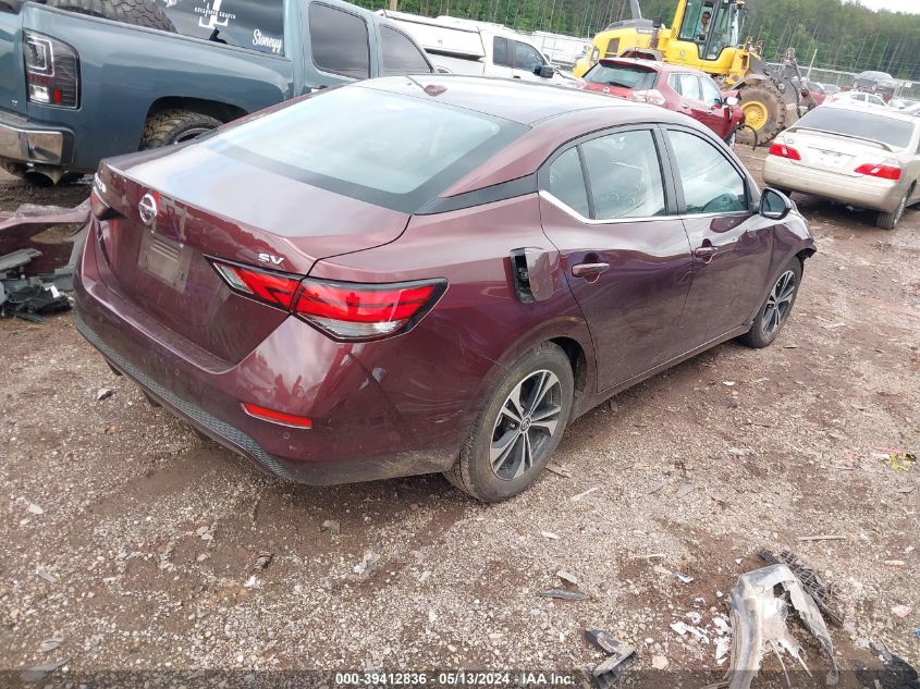 2022 Nissan Sentra Sv Xtronic Cvt VIN: 3N1AB8CV6NY292080 Lot: 39412836