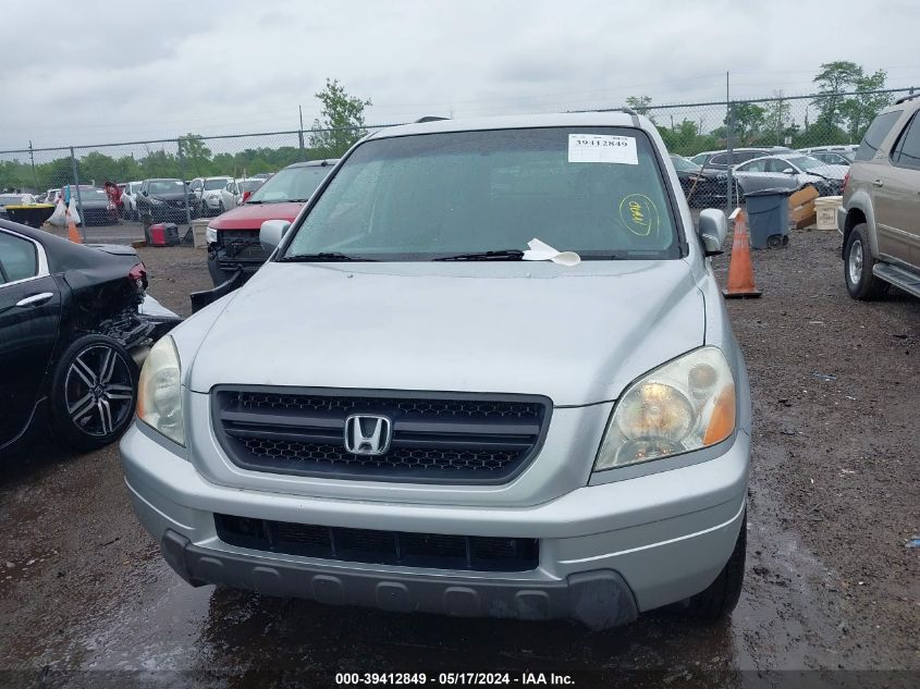 2003 Honda Pilot Ex-L VIN: 2HKYF185X3H529857 Lot: 39412849