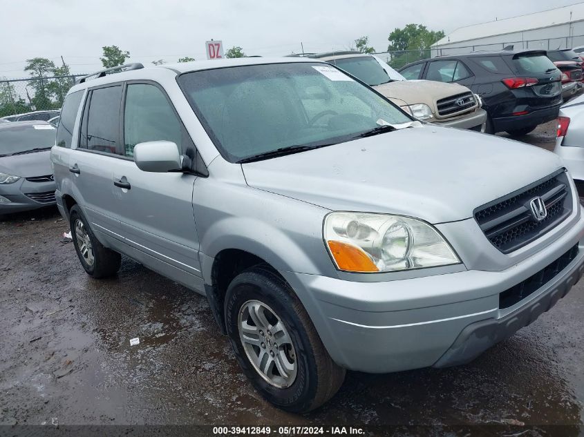 2003 Honda Pilot Ex-L VIN: 2HKYF185X3H529857 Lot: 39412849