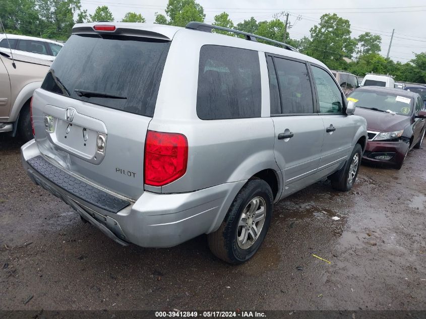 2003 Honda Pilot Ex-L VIN: 2HKYF185X3H529857 Lot: 39412849