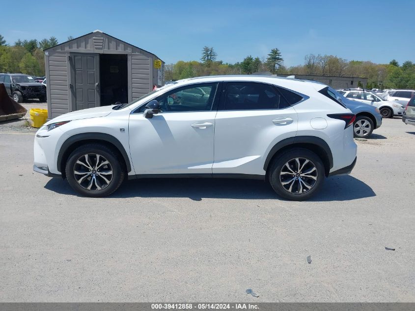 2017 Lexus Nx 200T F Sport VIN: JTJBARBZ8H2107624 Lot: 39412858