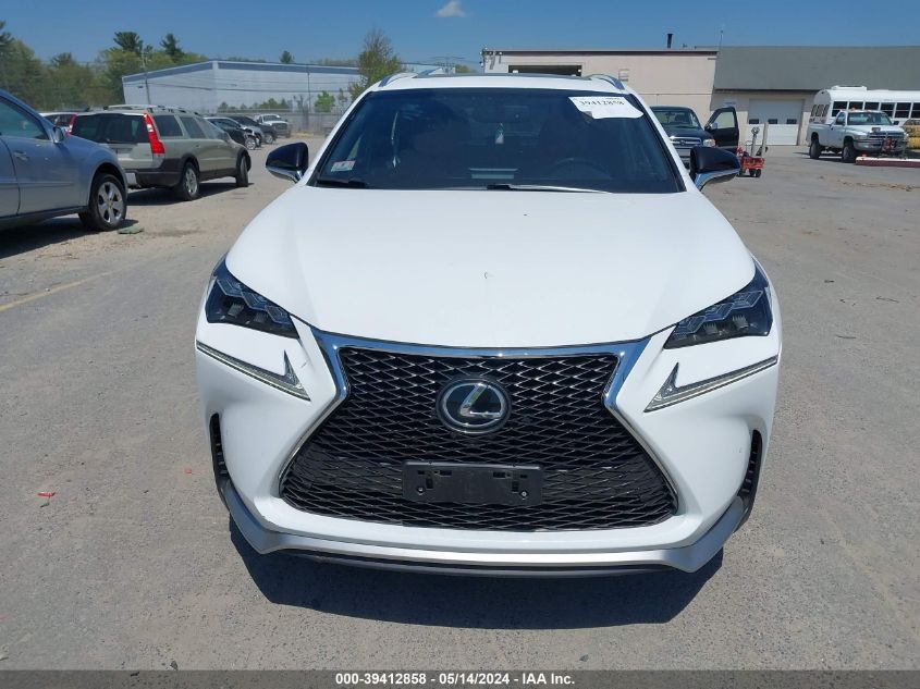 2017 Lexus Nx 200T F Sport VIN: JTJBARBZ8H2107624 Lot: 39412858