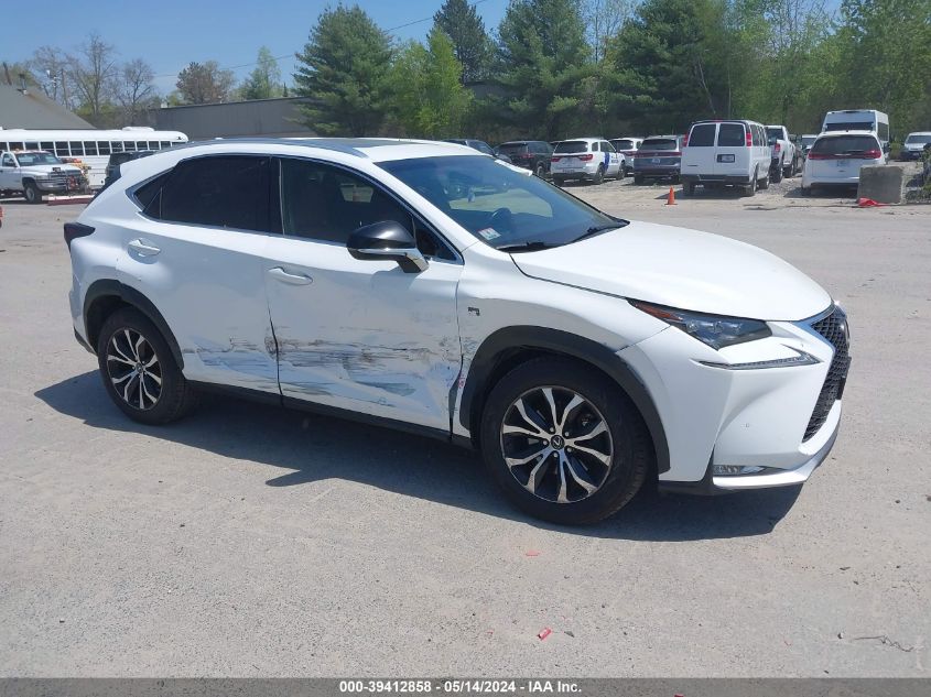 2017 Lexus Nx 200T F Sport VIN: JTJBARBZ8H2107624 Lot: 39412858