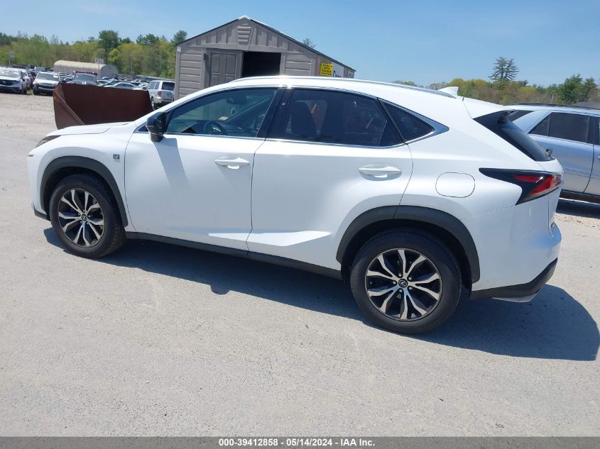 2017 Lexus Nx 200T F Sport VIN: JTJBARBZ8H2107624 Lot: 39412858