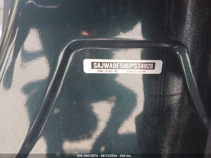2013 Jaguar Xf I4 T VIN: SAJWA0ES0DPS74928 Lot: 39412874
