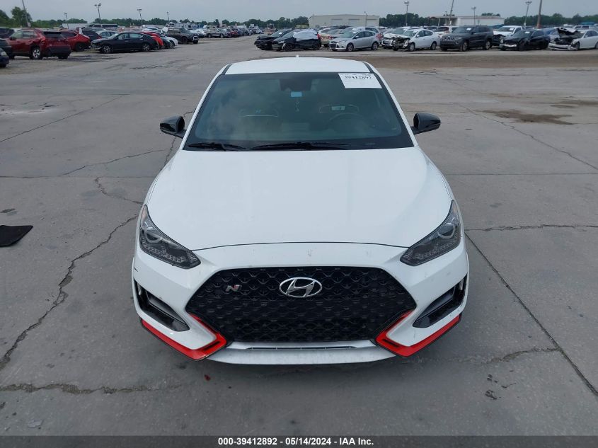 2021 Hyundai Veloster N VIN: KMHT36AH7MU010739 Lot: 39412892