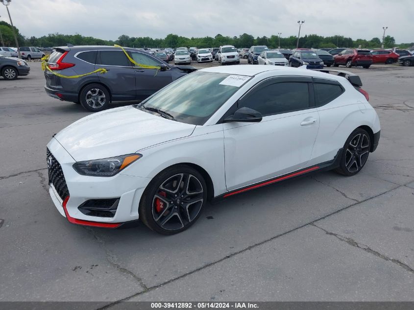 2021 Hyundai Veloster N VIN: KMHT36AH7MU010739 Lot: 39412892