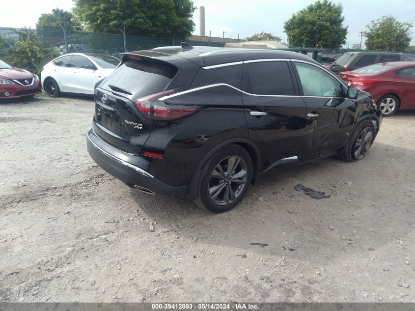 2023 Nissan Murano Platinum Intelligent Awd VIN: 5N1AZ2DS5PC130698 Lot: 39412893