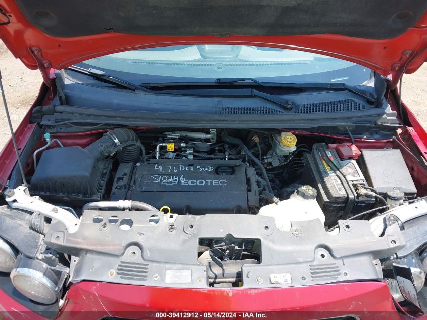 2012 Chevrolet Sonic 2Lt VIN: 1G1JC6SH4C4111092 Lot: 39412912