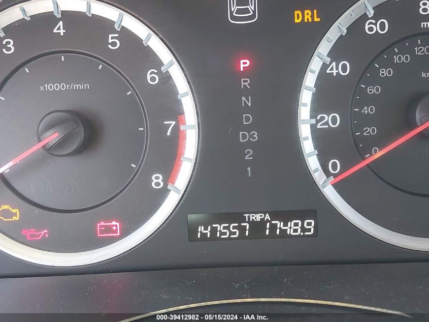 2009 Honda Accord 2.4 Lx-P VIN: 1HGCP26439A138753 Lot: 39412982