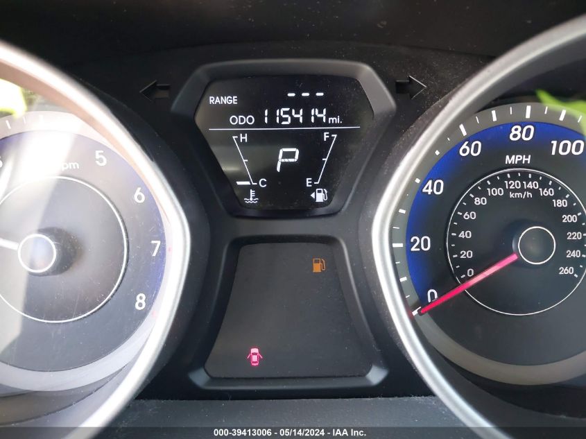 2013 Hyundai Elantra Gls VIN: KMHDH4AE8DU971074 Lot: 39413006