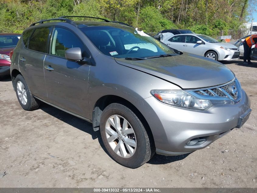 2012 Nissan Murano Sv VIN: JN8AZ1MW0CW214989 Lot: 39413032