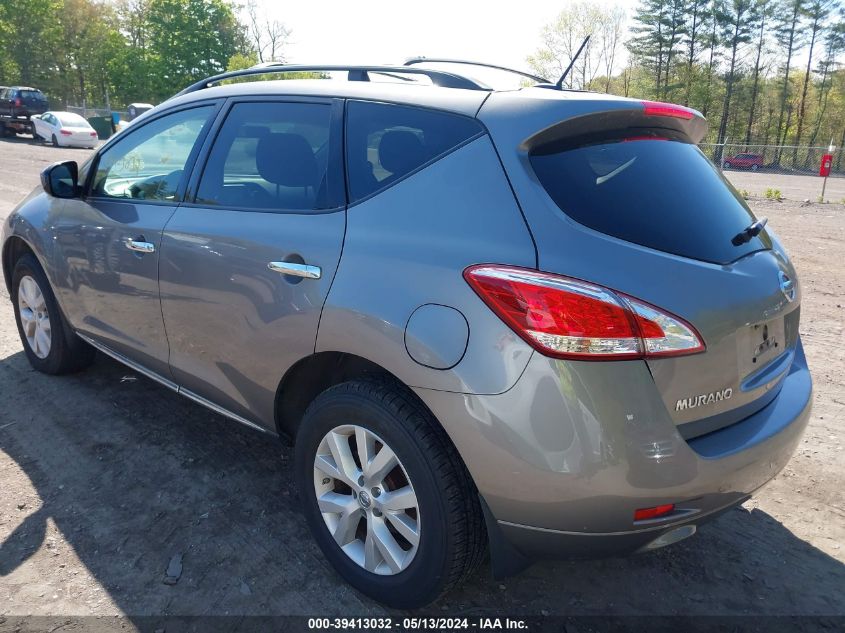 2012 Nissan Murano Sv VIN: JN8AZ1MW0CW214989 Lot: 39413032