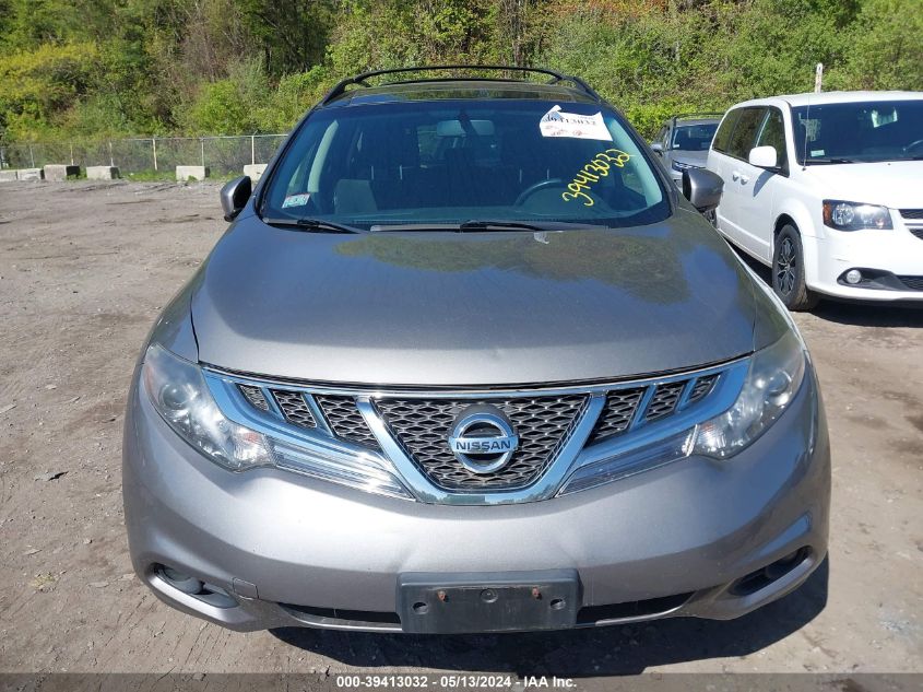 2012 Nissan Murano Sv VIN: JN8AZ1MW0CW214989 Lot: 39413032