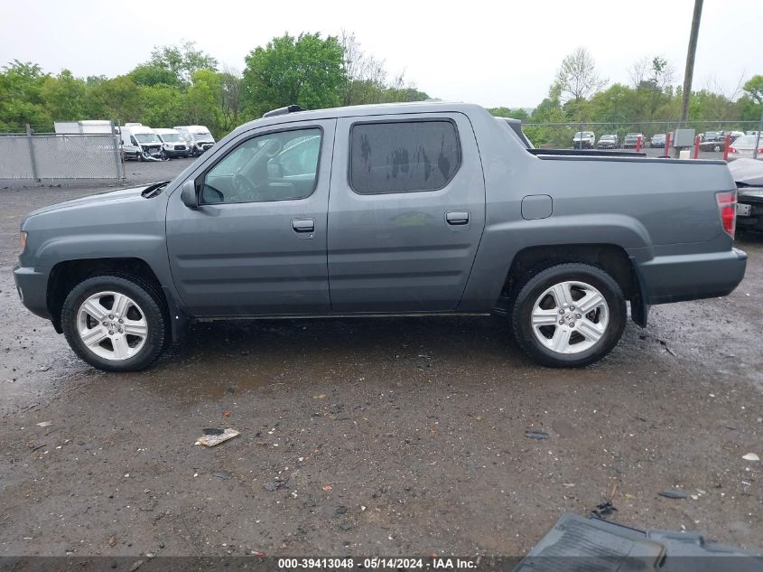 2013 Honda Ridgeline Rtl VIN: 5FPYK1F56DB009726 Lot: 39413048