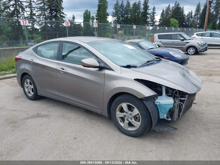 2014 Hyundai Elantra Se VIN: 5NPDH4AE0EH529986 Lot: 39413089