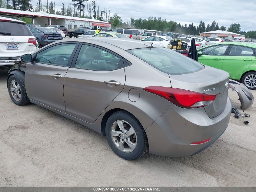 2014 Hyundai Elantra Se VIN: 5NPDH4AE0EH529986 Lot: 39413089