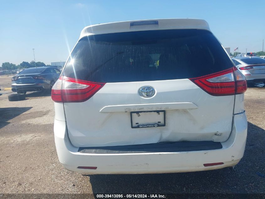 2015 Toyota Sienna Le 8 Passenger VIN: 5TDKK3DC0FS561961 Lot: 39413095