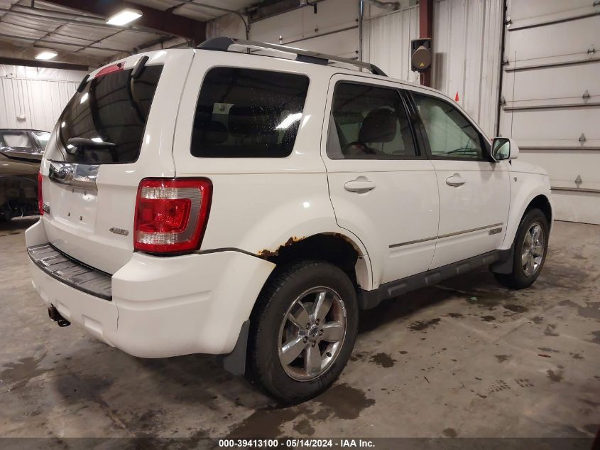 2008 Ford Escape Limited VIN: 1FMCU94128KB04171 Lot: 39413100