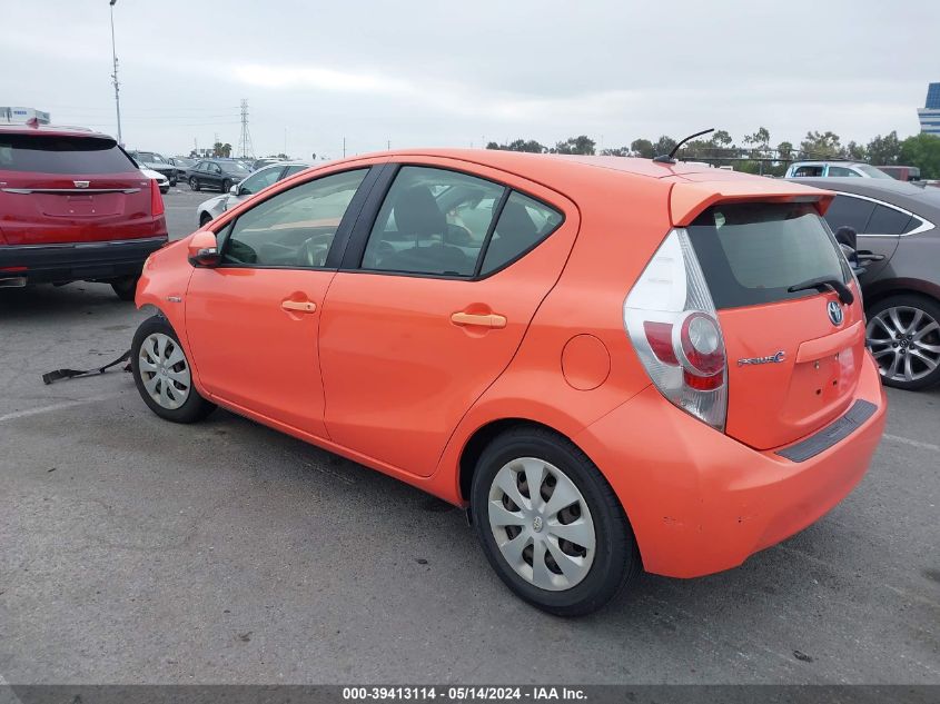 2012 Toyota Prius C Two VIN: JTDKDTB33C1009327 Lot: 39413114